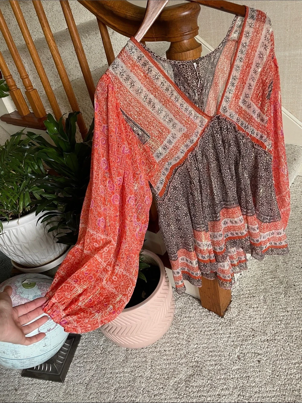 Free People Boho Patchwork Aliyah Tunic
